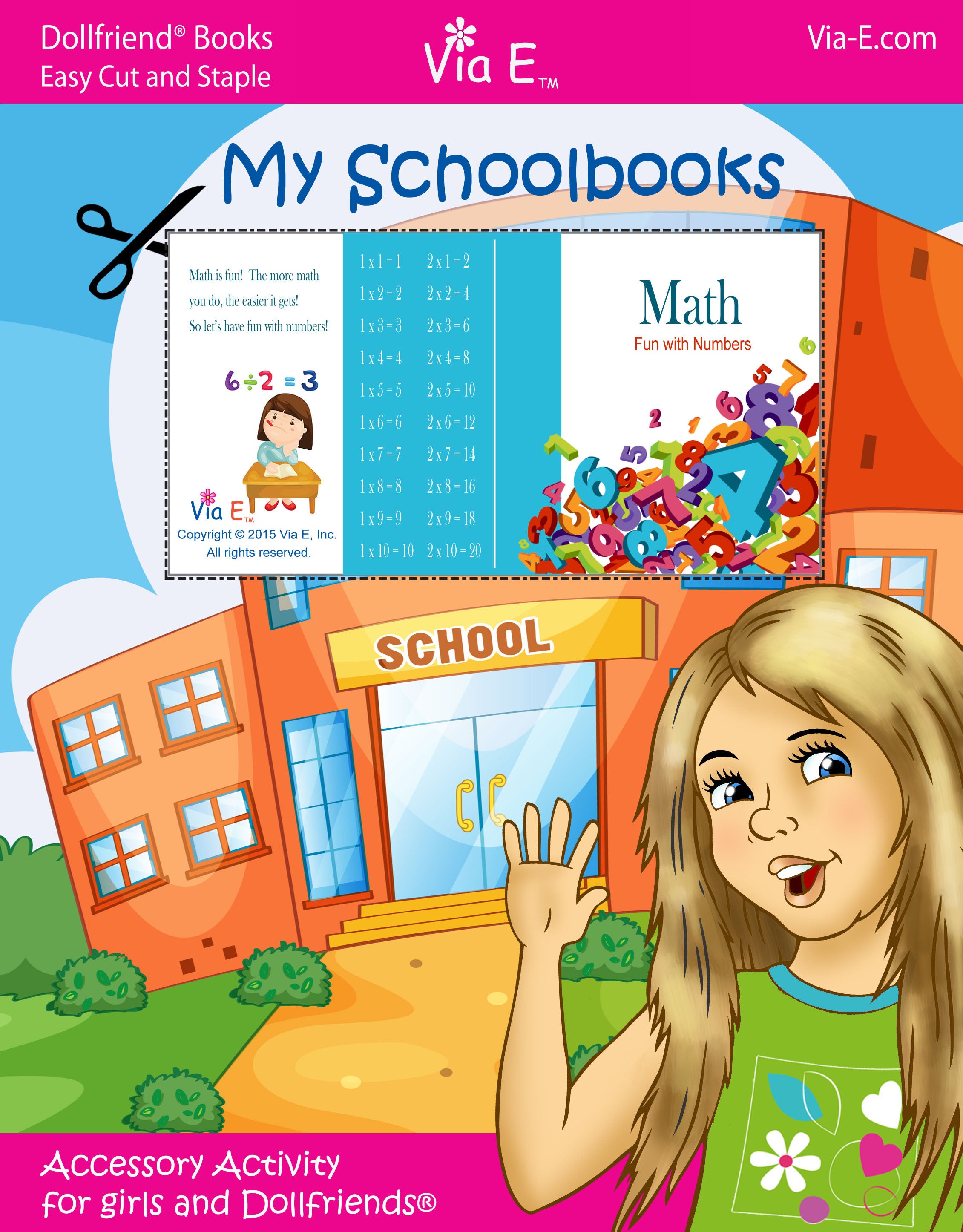 My Schoolbooks - Accessory Activity for Girls and Dollfriends(R)