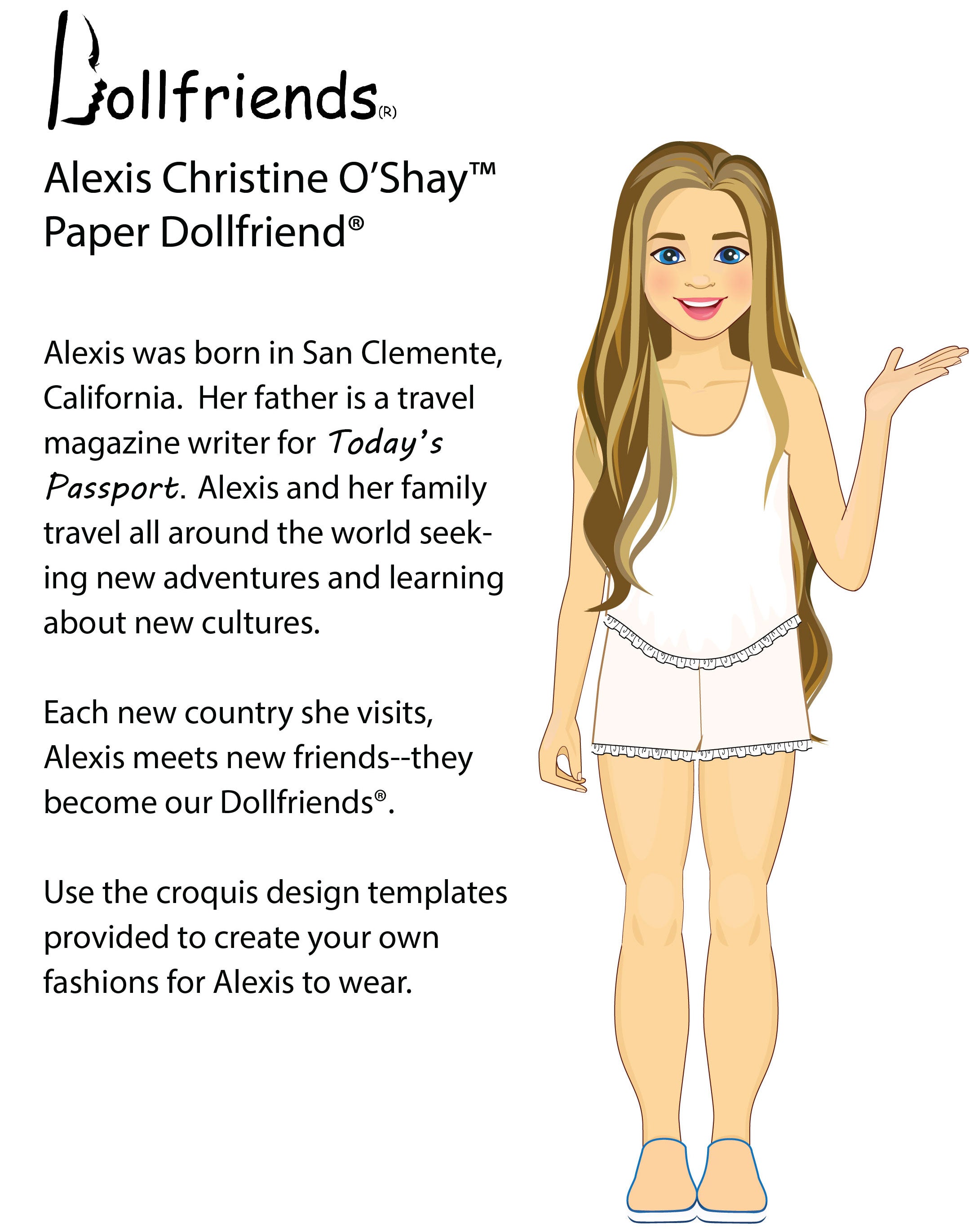 Via E Paper Dollfriends®and Fashion Design Activitybook