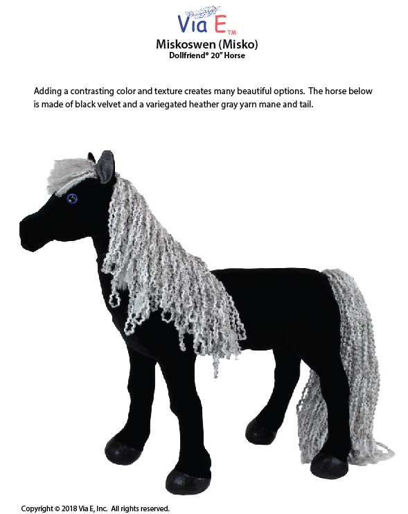 Kewanee's Horse Miskoswen (Misko) Sewing Pattern