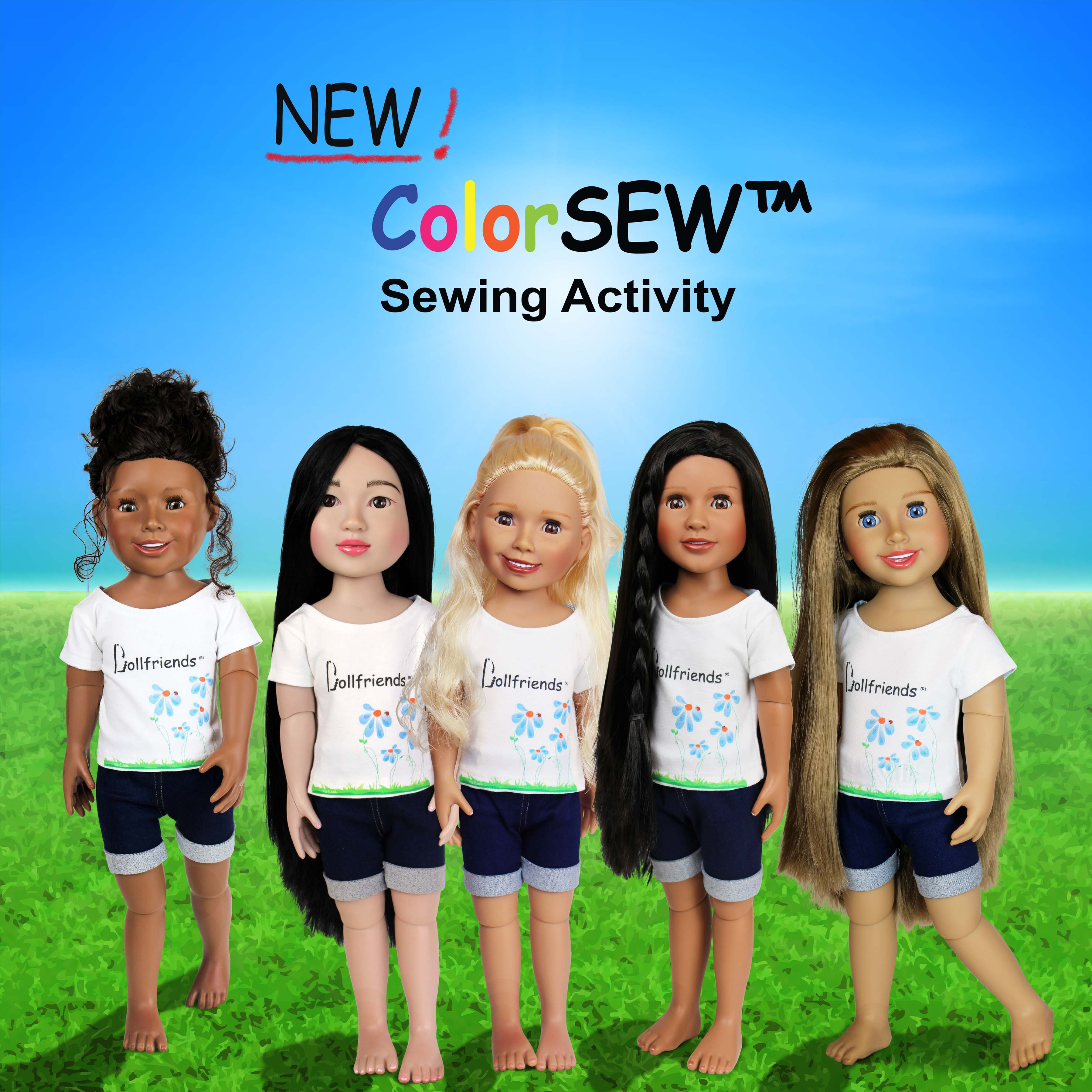ColorSEW(TM) Dollfriends(R) T-shirt
