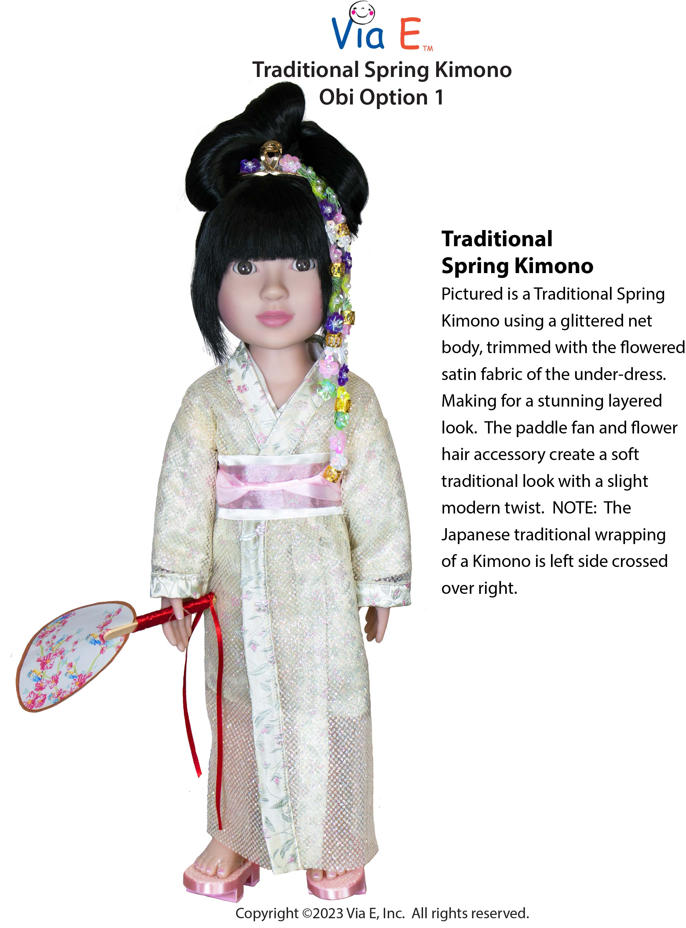 Modern Spring Kimono Pattern