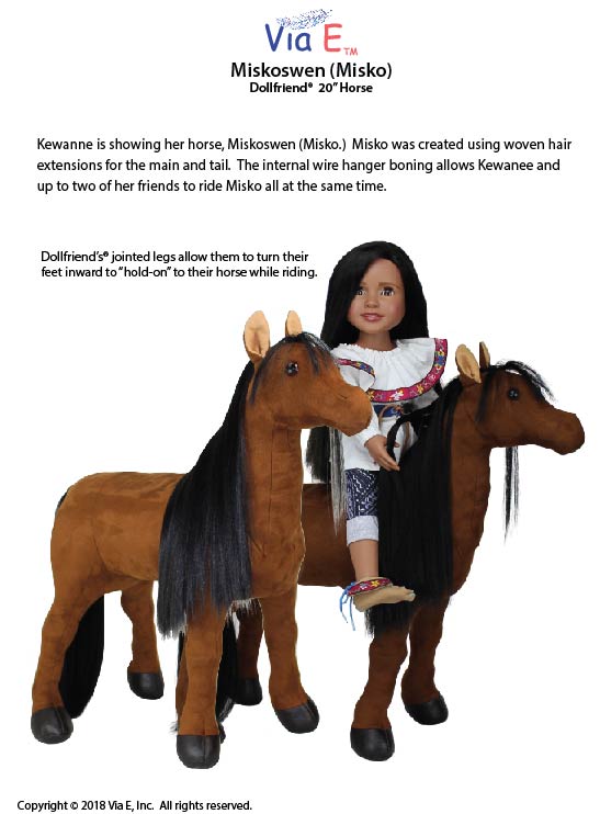 Kewanee's Horse Miskoswen (Misko) Sewing Pattern
