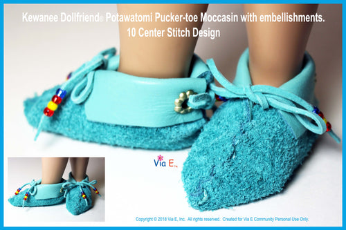 Kewanee's Pucker-toe Moccasin Pattern Donation