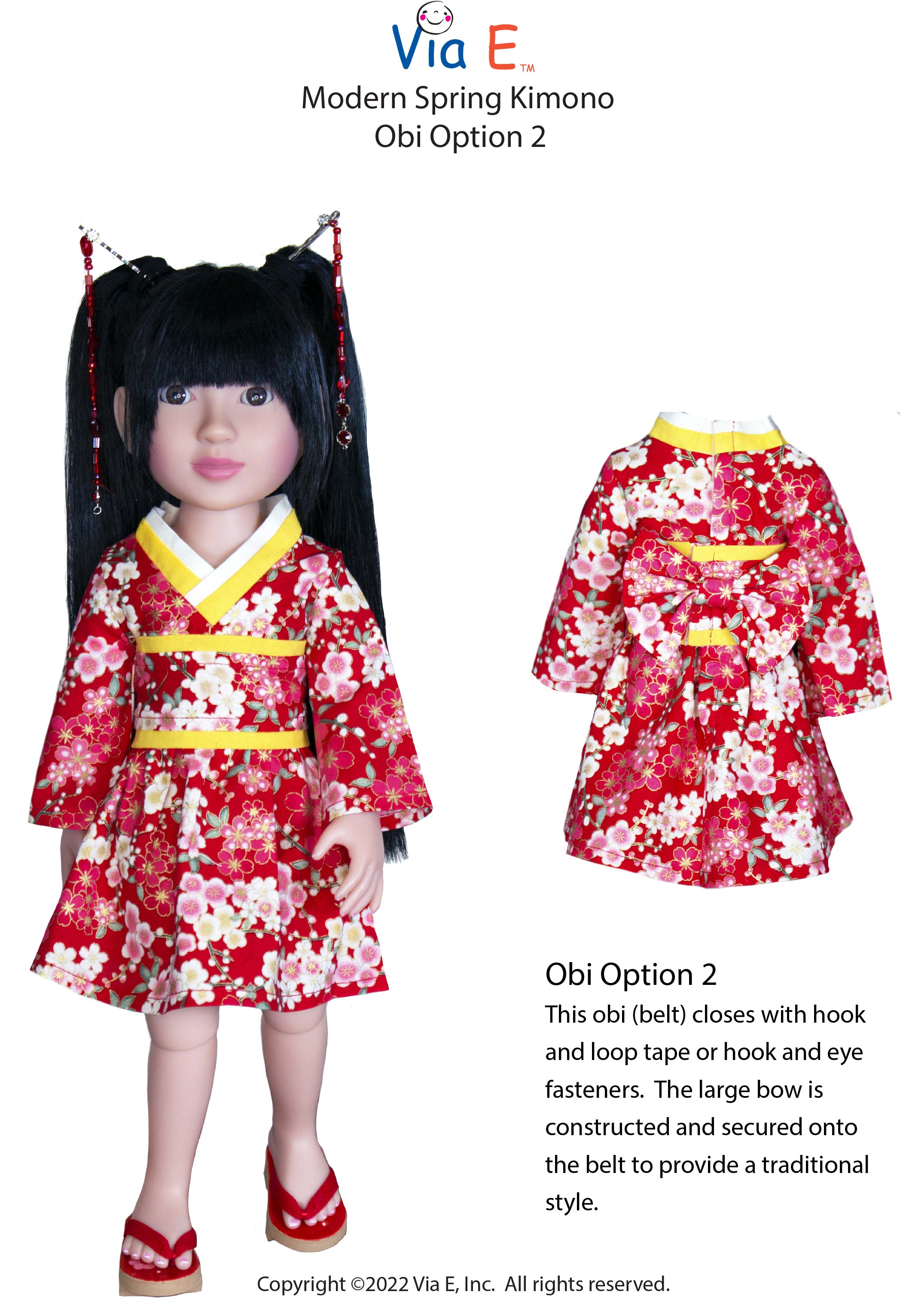 Modern Spring Kimono Pattern