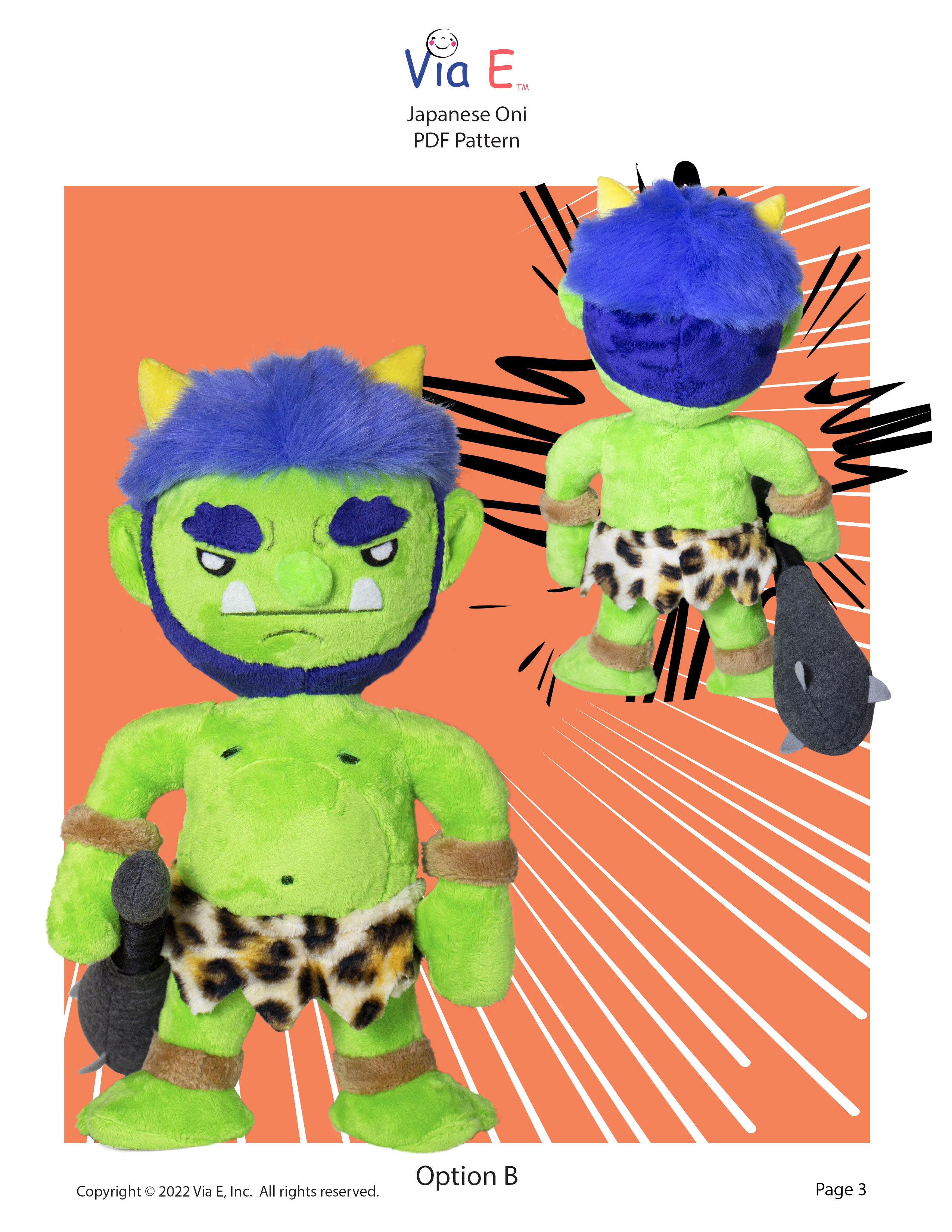 Japanese Oni PDF Pattern