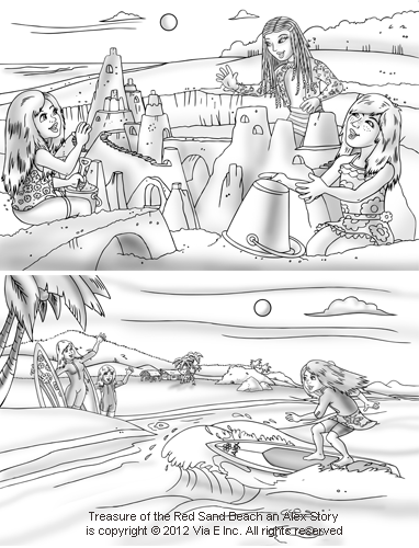 Treasure of the Red Sand Beach--an Alex Storicolor Book