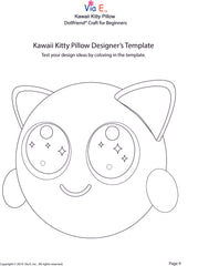 Alexis Kawaii Kitty Pillow Pattern